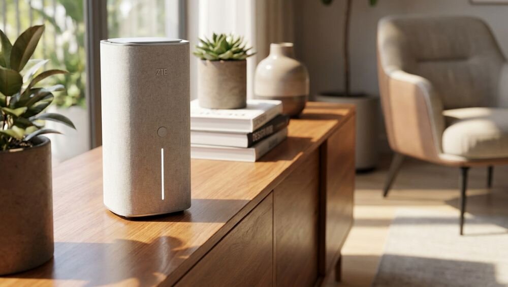 Router ZTE G5 Ultra Style 2.4 / 5 / 6 GHz (TriBand), Wi-Fi Mesh, Gniazdo SIM.