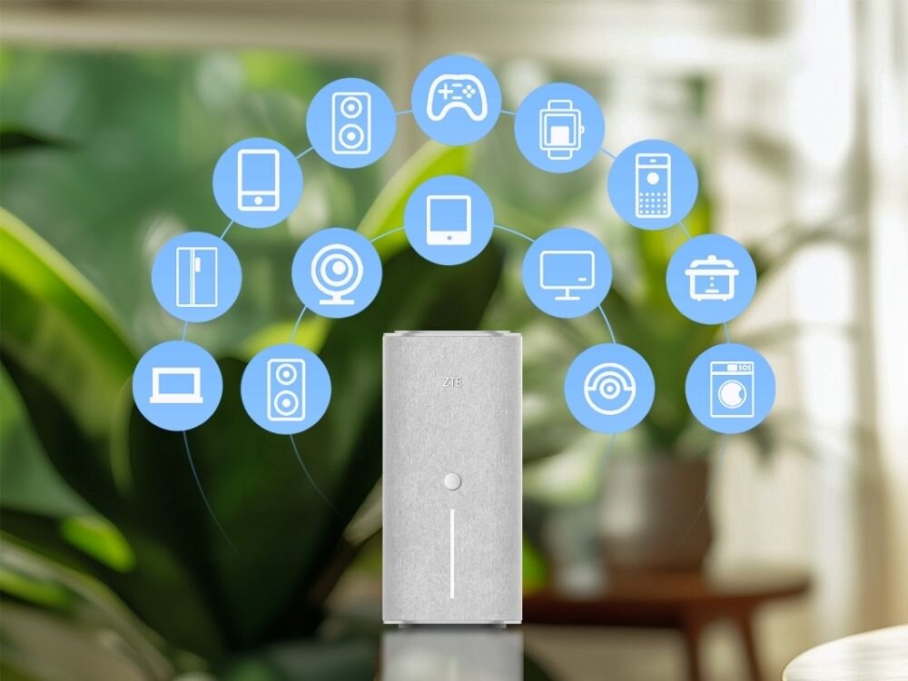 Router ZTE G5 Ultra Style 2.4 / 5 / 6 GHz (TriBand), Wi-Fi Mesh, Gniazdo SIM.