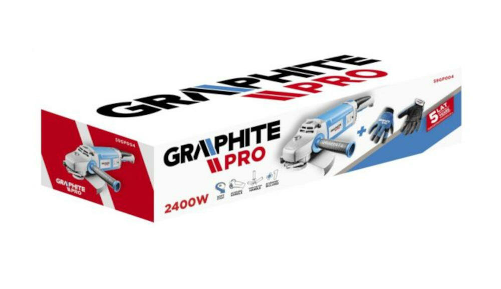 GRAPHITE-PRO-59GP004 zestaw urządzenie rękawice rękojeść osłona kluczinstrukcja karta gwarancyjna