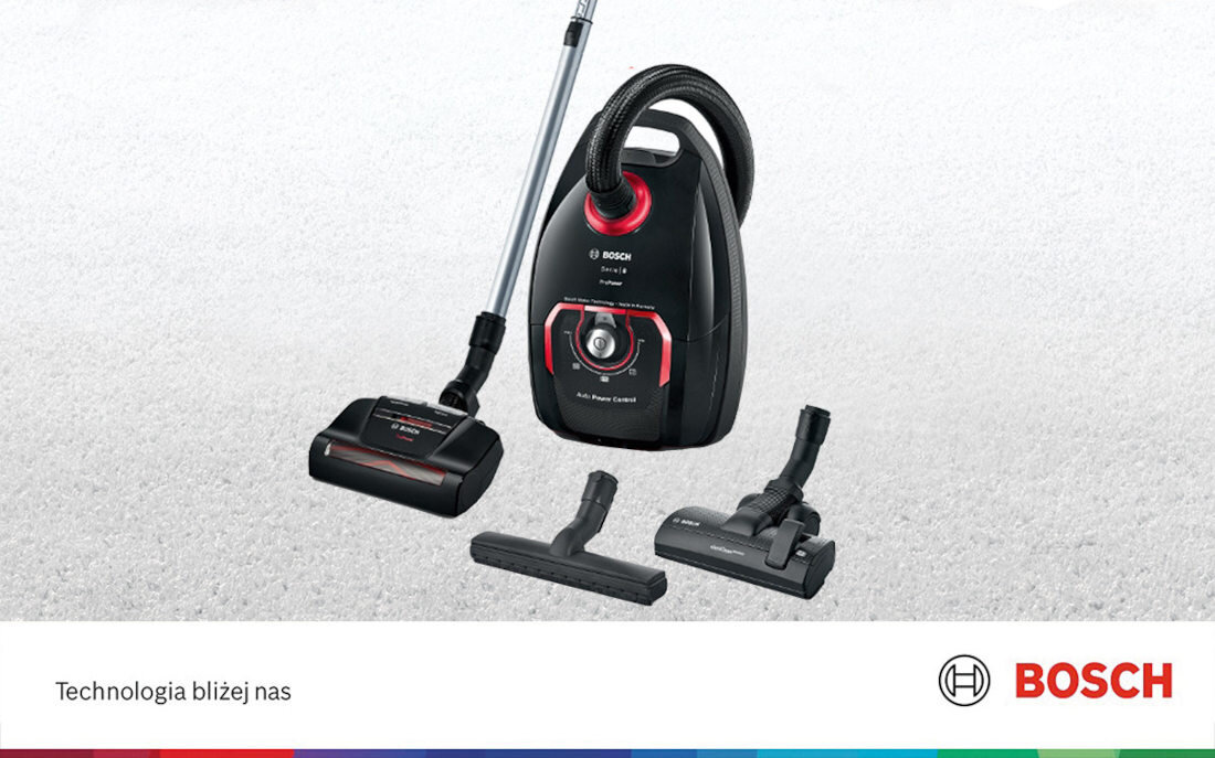 Odkurzacz BOSCH Serie 8 ProPower BGL8POW2 wygląd design tło prezentacja wizualizacja Czystość bez kompromisów