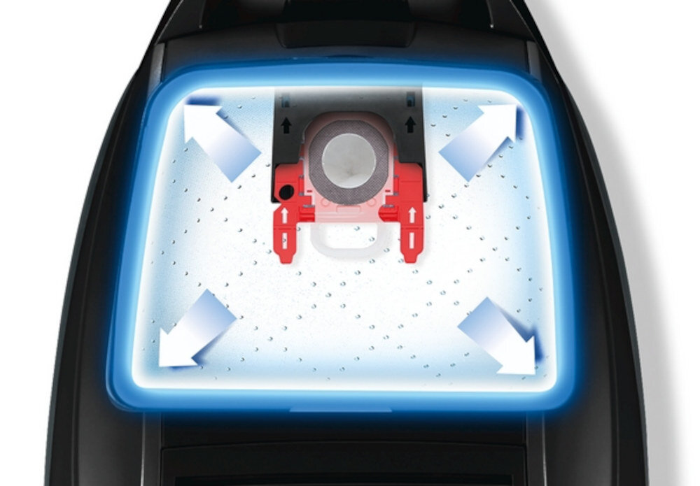 Odkurzacz BOSCH Serie 8 ProPower BGL8POW2 Duży worek na kurz XXL pojemność ułatwia codzienne sprzątanie