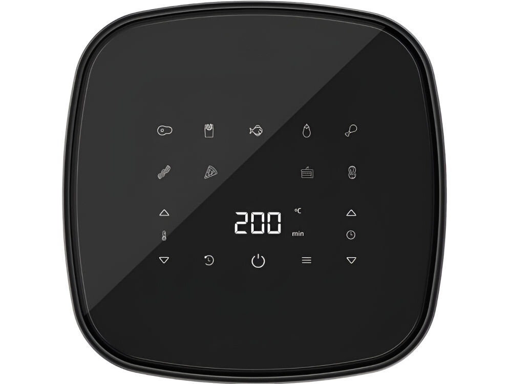 Frytownica CECOTEC Cecofry fantastik 5500 5.5L praktyczne funkcje elegancki design stal nierdzewna intuicyjny wyświetlacz świeci się podczas gotowania stylowy charakter stetyka funkcjonalność narzędzie do gotowania stylowy element wyposażenia kuchni 