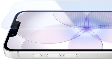 iPhone 17e, przód obudowy z&nbsp;warstwą Ceramic&nbsp;Shield&nbsp;2, bok obudowy, kolor biały, przyciski głośności i&nbsp;czynności