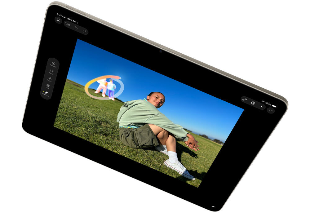 TABLET APPLE IPAD AIR 2026 M4 program do obróbki zdjęć edycja zdjęć usuwanie obiektów w tle
