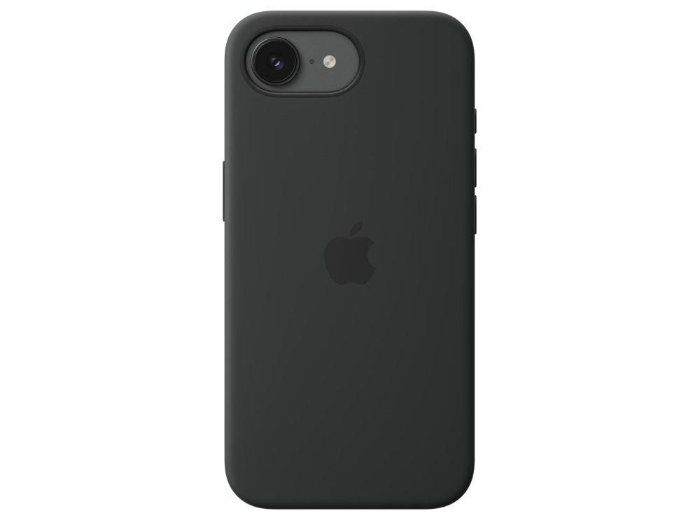 Etui APPLE Silicone Case MagSafe widok na etui tyłem widoczne logo apple