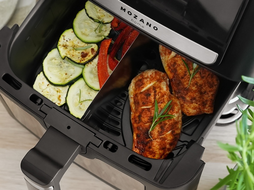 Air Fryer Frytkownica beztłuszczowa MOZANO AirFry Artcook 6.5L praktyczna lampka, wygodniejsze smażenie, komfort i pewność