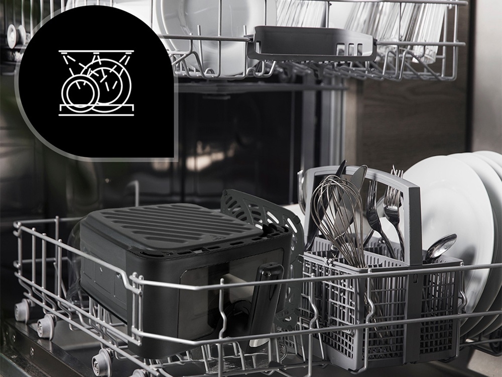 Air Fryer Frytkownica beztłuszczowa MOZANO AirFry Artcook 6.5L łatwe czyszczenie, pod bieżącą wodą, można myć w zmywarce