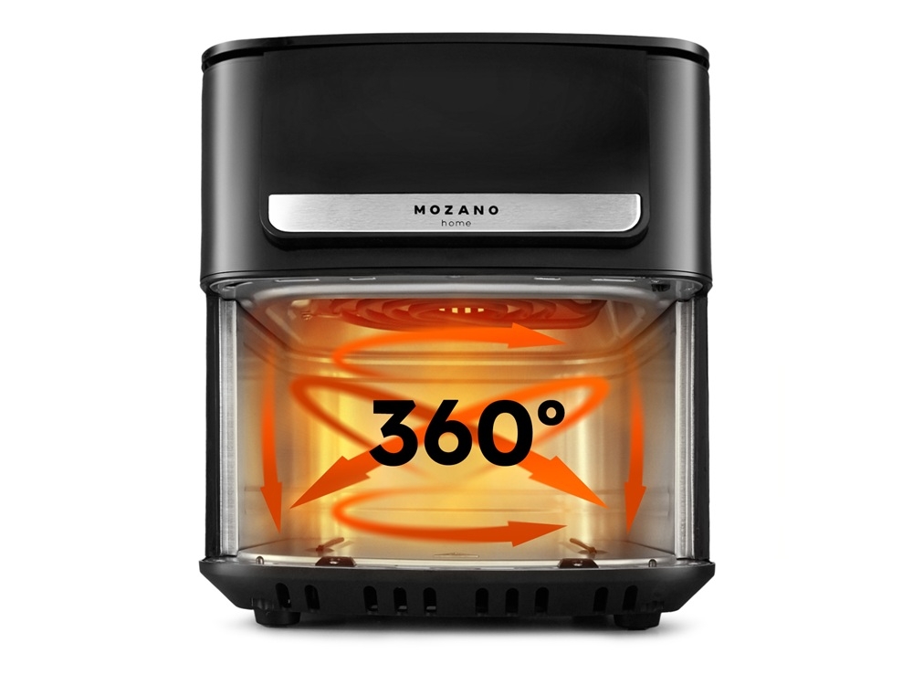 Air Fryer Frytkownica beztłuszczowa MOZANO AirFry Artcook 6.5L stal nierdzewna, równomierne rozprowadzenie ciepła, odporność na korozję, trwałość na lata