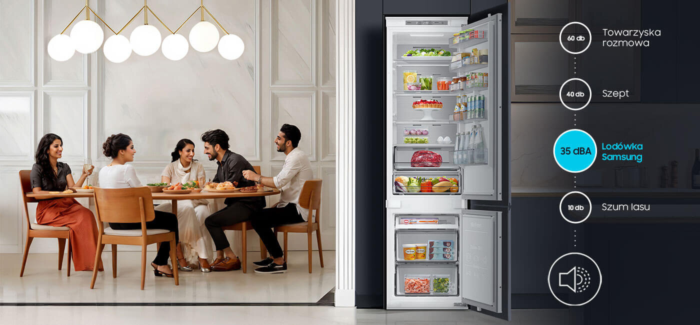 lodówka Samsung brb80f30bes0eo pracująca wyjątkowo cicho