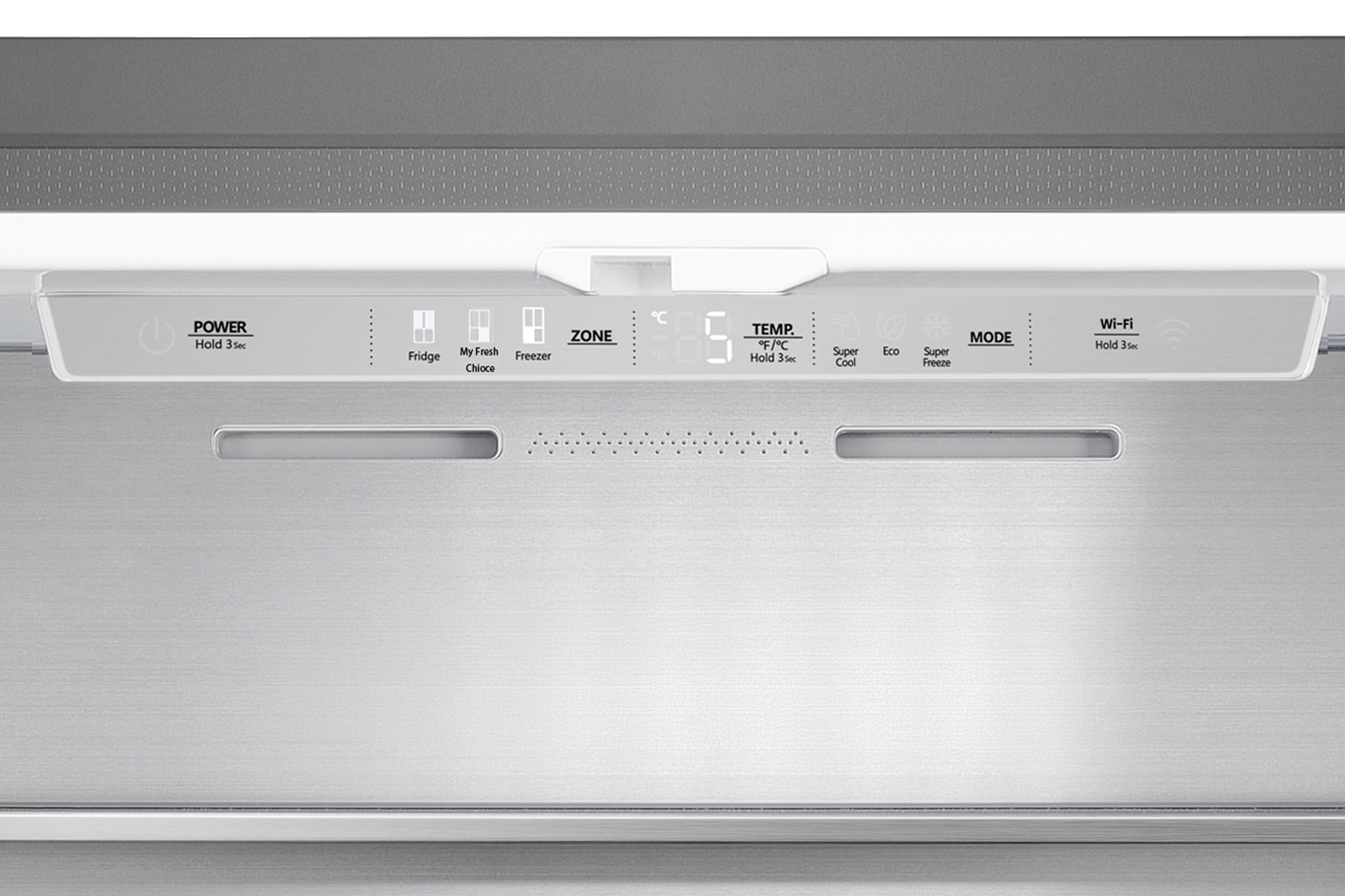 LODÓWKA HISENSE RQ758N4SGIE1 elektroniczny panel sterowania łatwo szybko ustawienia temperatury