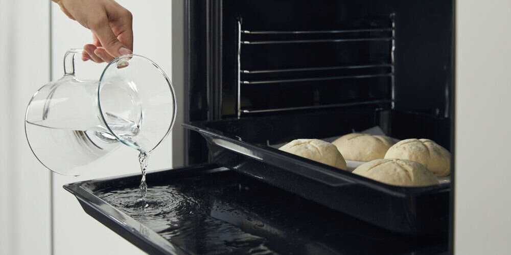 PIEKARNIK HISENSE BSA65334ABDG pieczenie z dodatkiem pary parowe chrupiące miękkie wypieczenie