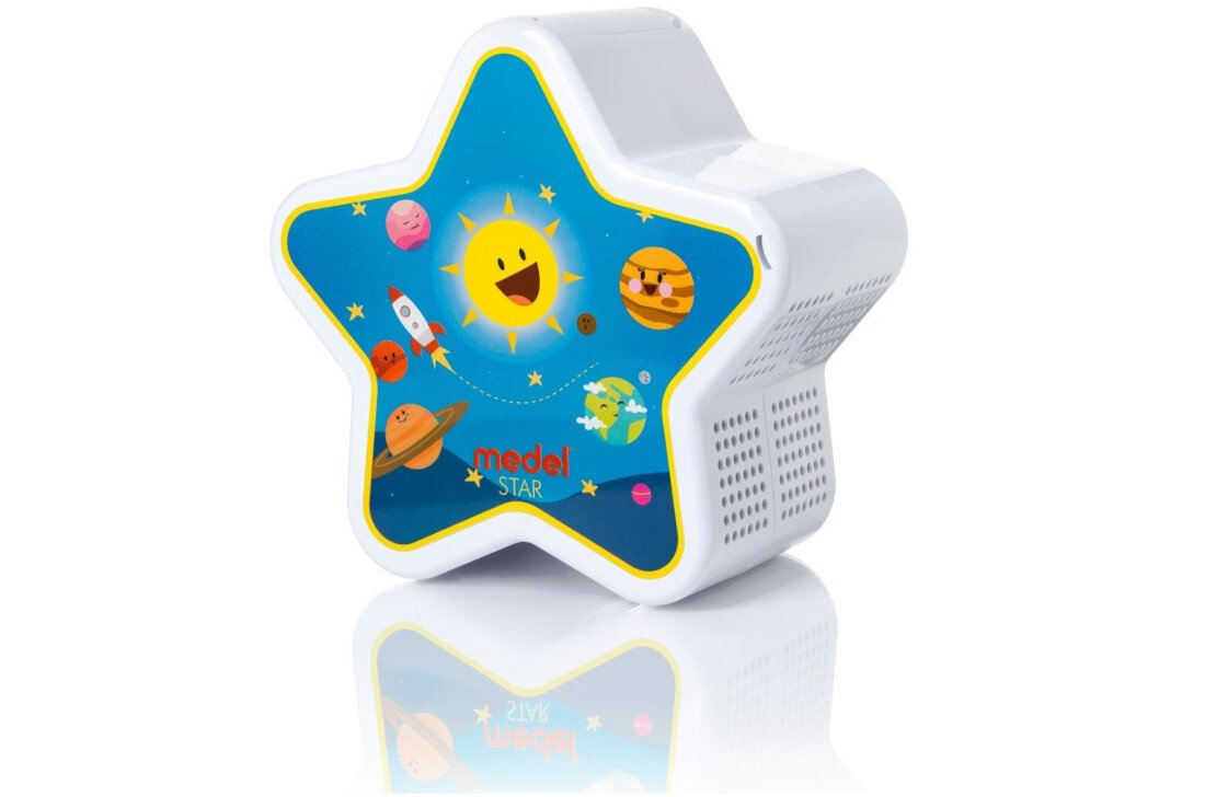 Inhalator nebulizator pneumatyczny MEDEL Baby Star 0.4 ml/min Cichy kompresor dzwiek cicha praca