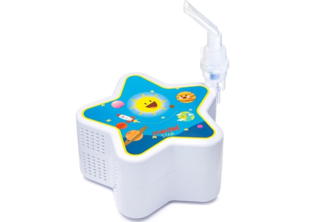 Inhalator nebulizator pneumatyczny MEDEL Baby Star 0.4 ml/min skuteczny wyglad
