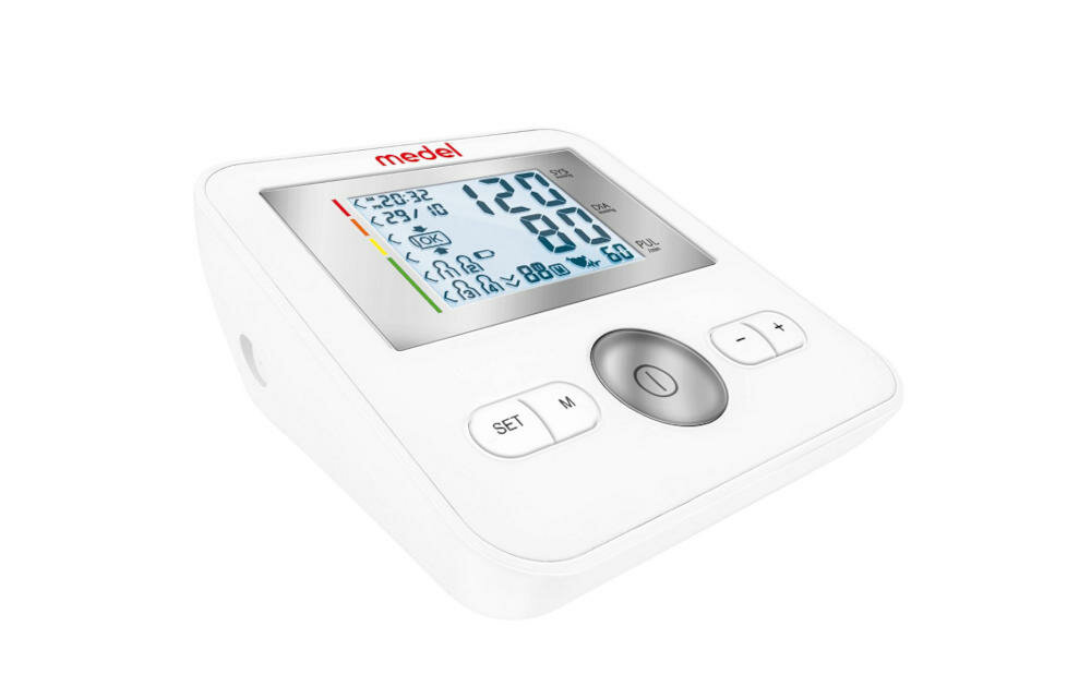 MEDEL-Control ciśnieniomierz elektroniczny naramienny medel control funkcja ułożenie mankiet mierzenie ciśnienie