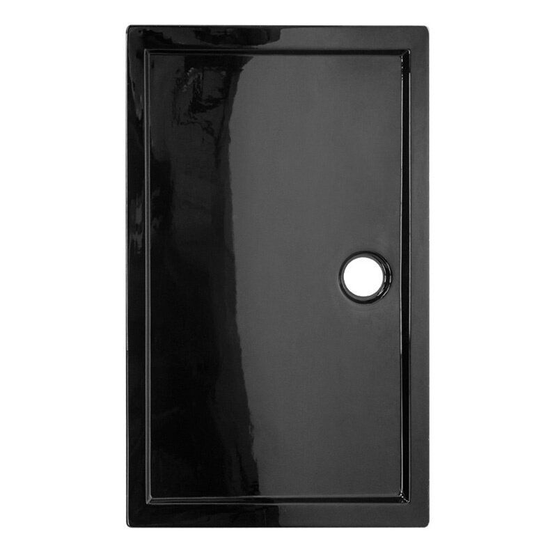 Kopia - BRODZIK PRYSZNICOWY PROSTOKĄTNY SLIM ST06C CZARNY 120x100 CM ST06C-BL-120X100
