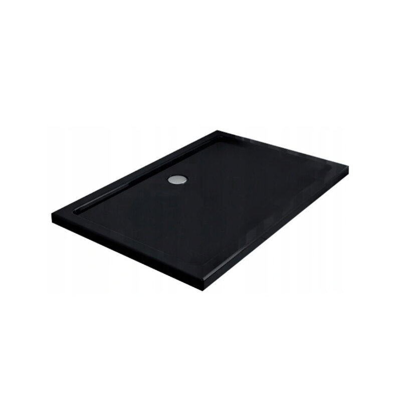 Kopia - BRODZIK PRYSZNICOWY PROSTOKĄTNY SLIM ST06C CZARNY 120x100 CM ST06C-BL-120X100
