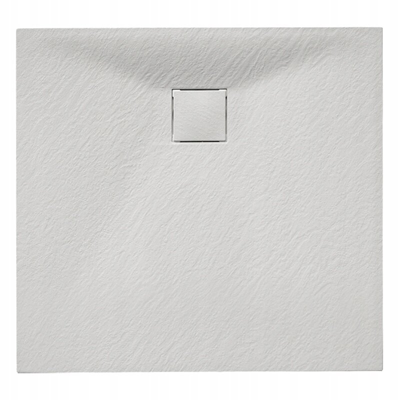 BRODZIK PRYSZNICOWY KAMIENNY KWADRATOWY SLIM RIKO BIAŁY 90x90 CM RIKO-WH-90