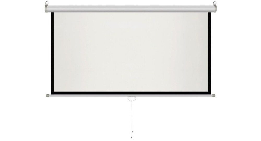 Ekran projekcyjny ART MS-100  203 x 152 - Wszechstronne zastosowanie, montaż na ścianie lub suficie