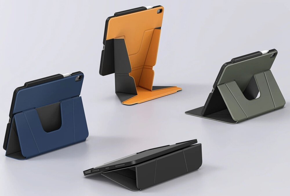 Etui na iPad Pro UNIQ Ryze 360 etui tablet, ochrona, etui w rękach kobiety, 4 kolory dostepne od reki