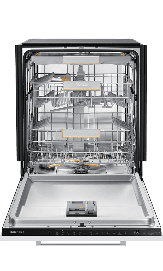 Otwarta zmywarka DW60BG850I00ET widziana z przodu