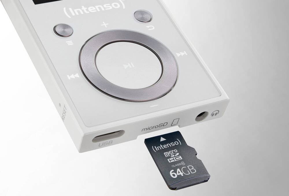 Odtwarzzacz MP3 INTENSO 64GB Video Scooter pamięć 64 GB karta microSD 64 GB MP3 WMA AVI, karta microSD z urządzeniem