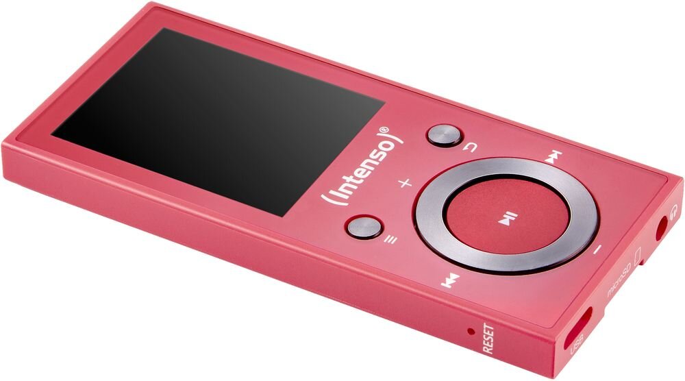 Odtwarzzacz MP3 INTENSO 64GB Video Scooter ekran 1,8 cala kolorowy wyświetlacz multimedia, urządzenie na białym tle