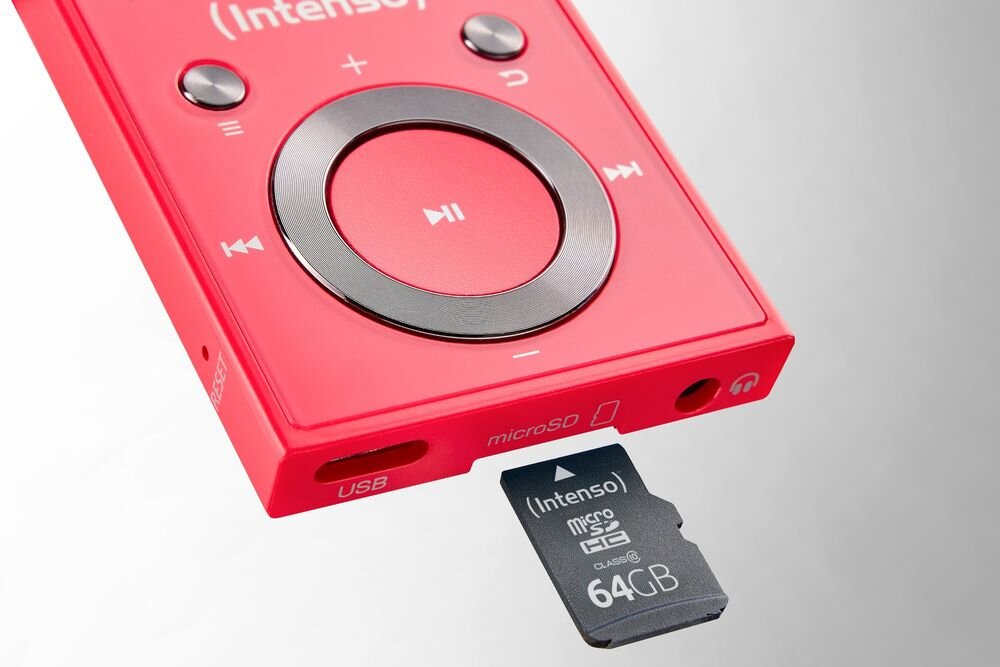 Odtwarzzacz MP3 INTENSO 64GB Video Scooter pamięć 64 GB karta microSD 64 GB MP3 WMA AVI, karta microSD z urządzeniem