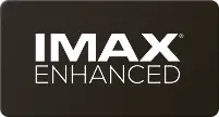 Logo z napisem \'IMAX ENHANCED\' na ciemnym tle.