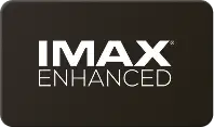 Czarne tło z białym napisem \'IMAX ENHANCED\'.