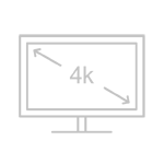 ikona telewizora z napisem 4k