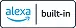 Mała ikona z napisem \'alexa built-in\'.