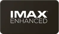 Czarne tło z białym napisem \'IMAX ENHANCED\'.