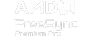 Logo z napisem \'AMD FreeSync Premium\'.