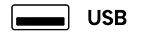 Ikona złącza USB (Universal Serial Bus)