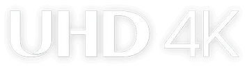 Napis UHD (Ultra High Definition) 4K (4 tysiące pikseli)