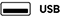 Ikona złącza USB (Universal Serial Bus)