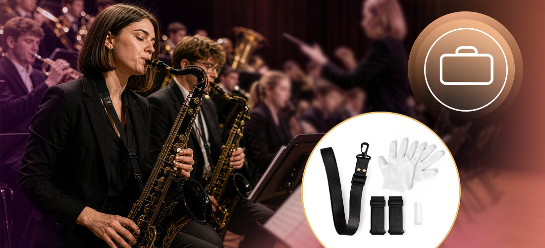 Saksofon tenorowy MUSICMATE MM-D125 ObsidianSax futerał transport wygodne użytkowanie, osoby grające na saksofonie