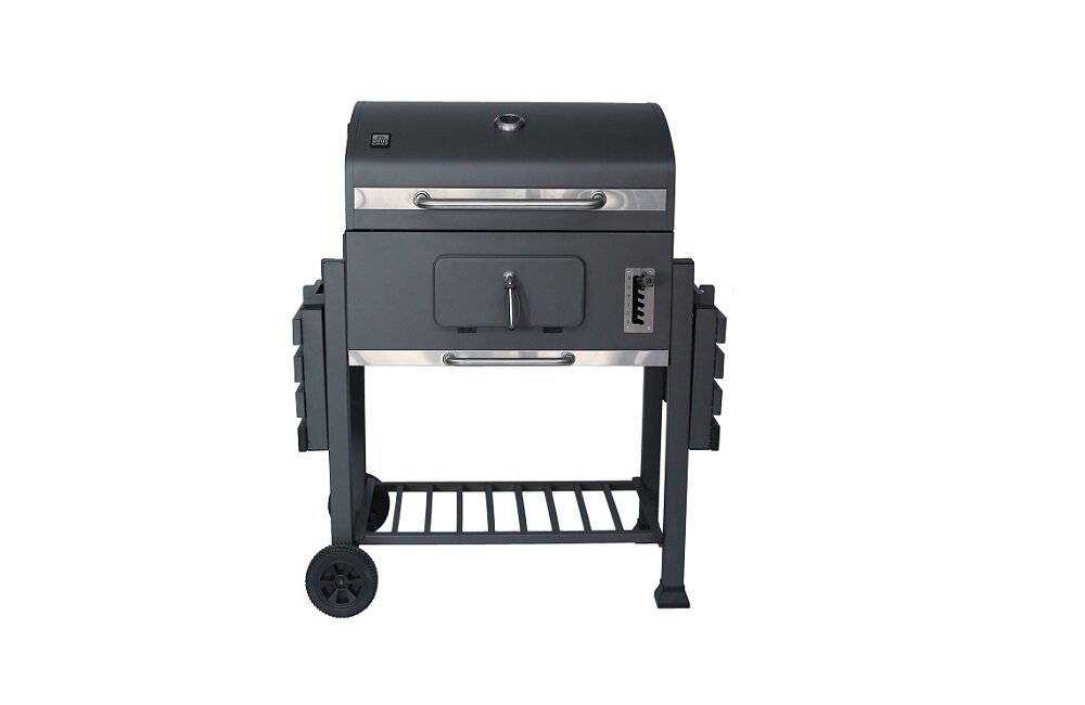 Grill węglowy LANDMANN 11516 Zamykana klapa paleniskowa wskaźnik temperatury w pokrywie