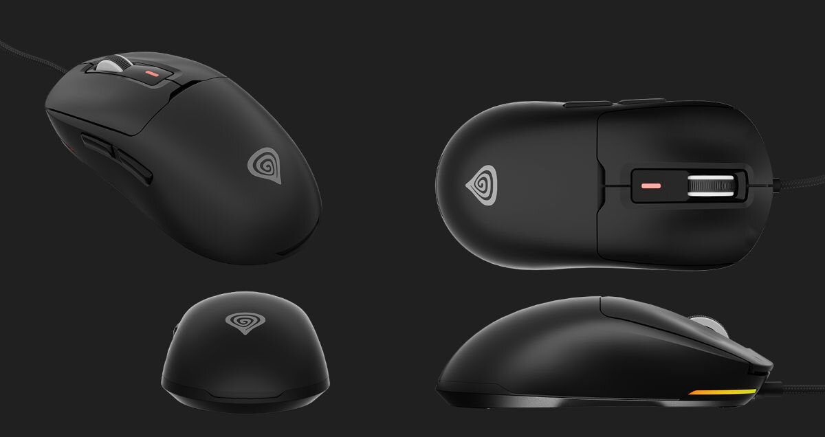 Mysz GENESIS Krypton 660 RGB Czarny komfort ergonomia chwyty palm claw ergonomiczna konstrukcja pełna kontrola łatwe podnoszenie