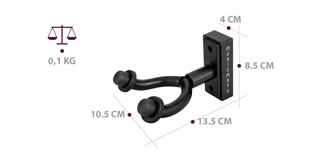 Uchwyt ścienny do gitary MUSICMATE MM-AG15 StringHook