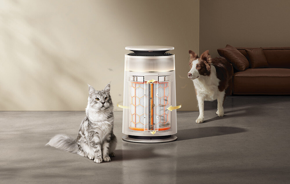 Oczyszczacz powietrza Dreame Furcatch FP10 Higieniczny pojemnik szczelny pojemnik na zanieczyszczenia Transparentne okienko pojemność 460 ml