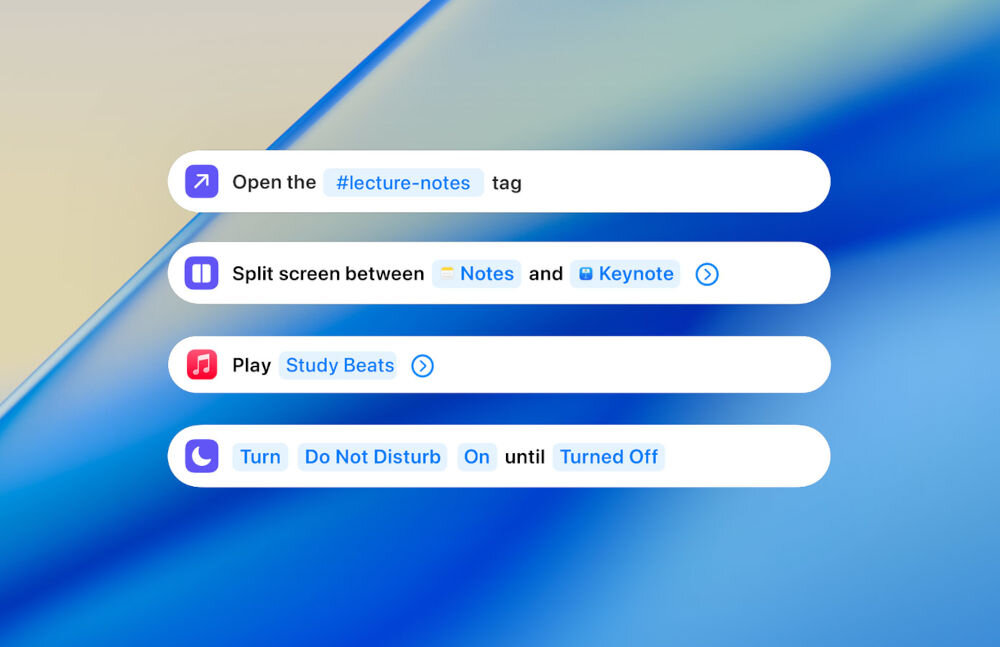 Laptop APPLE MacBook Pro 2026 Przezroczysty widget pogody dla San Francisco na pulpicie macOS, wyświetlający temperaturę 53∘F, częściowe zachmurzenie oraz prognozę godzinową.