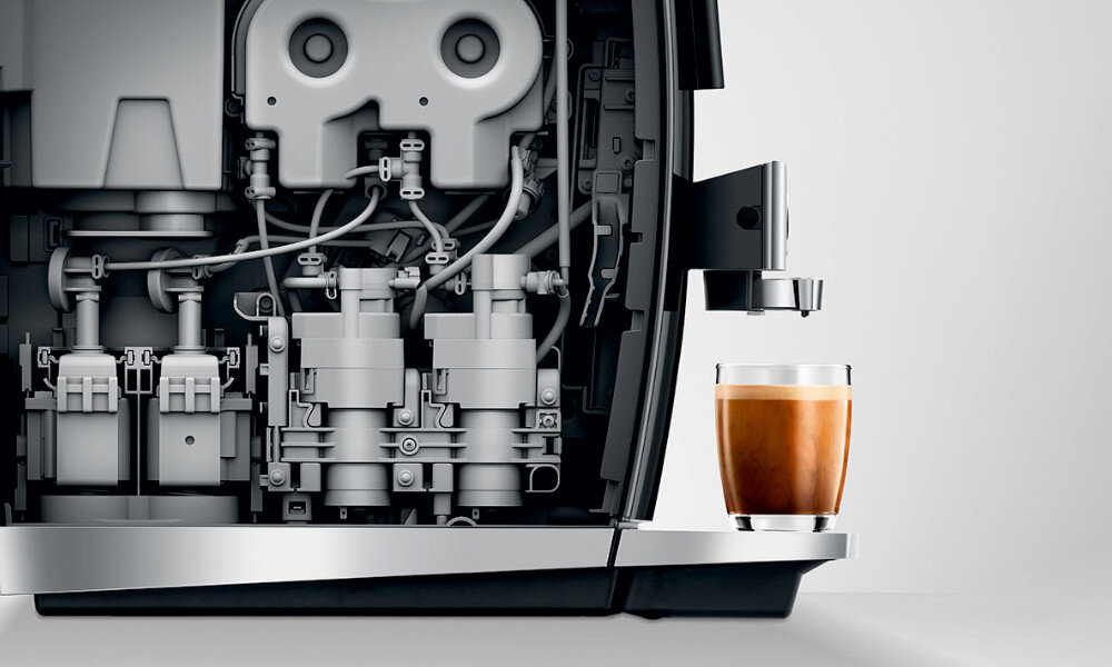 Ekspres JURA GIGA 10 Diamond Black (EA) Jednostka zaparzająca 8 generacji jednostka zaparzanie 3D technologia