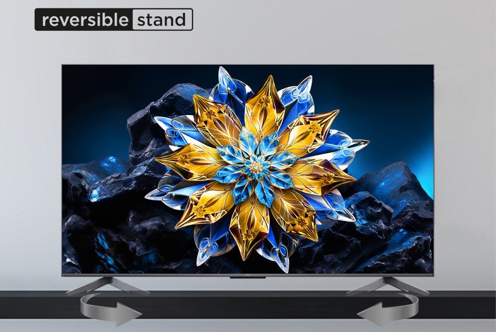 Telewizor TCL C69B  - obracalne nóżki