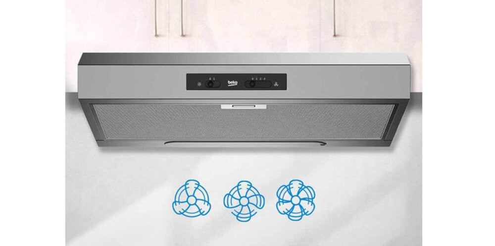 Okap BEKO CFB 5310 W poziomy pracy