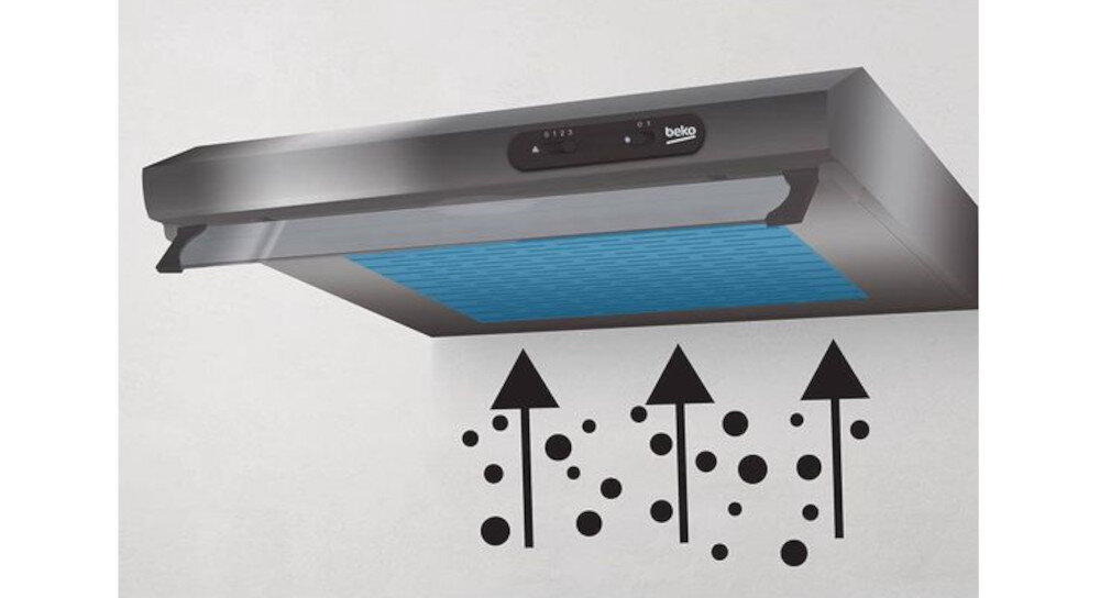 Okap BEKO CFB 5310 W filtr przeciwtłuszczowy