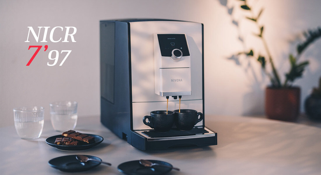 Ekspres NIVONA Cafe Romatica 797 design tło prezentacja wizualizacja Twój osobisty barista