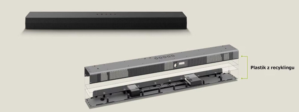 Soundbar LG SG10TY - plastik z recyklingu