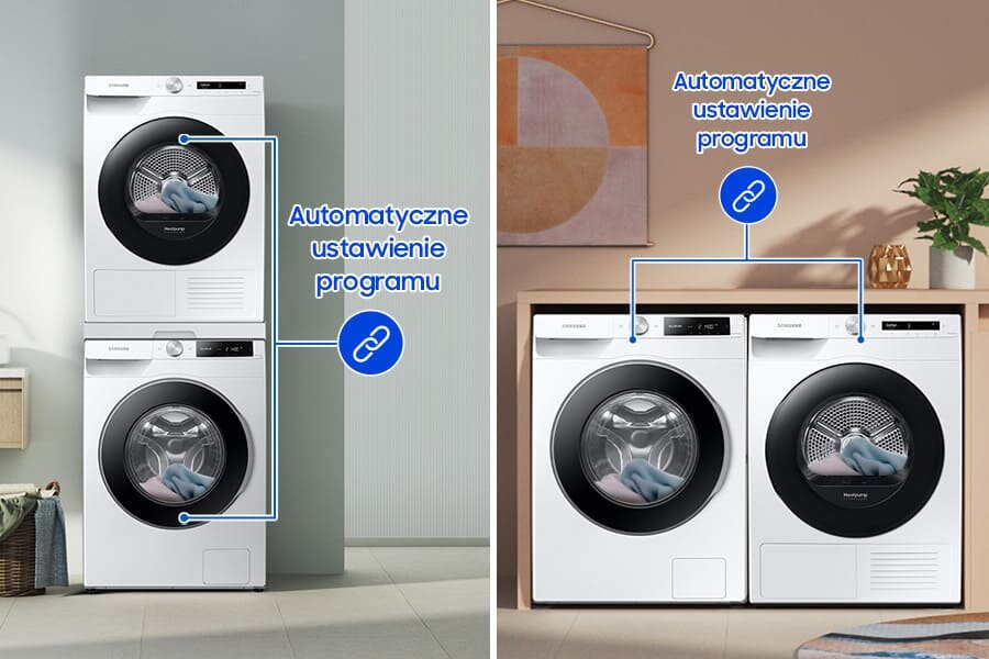 Auto Cycle Link - inteligentne suszenie - pralka Samsung WW11DG6B25LE: Media Expert