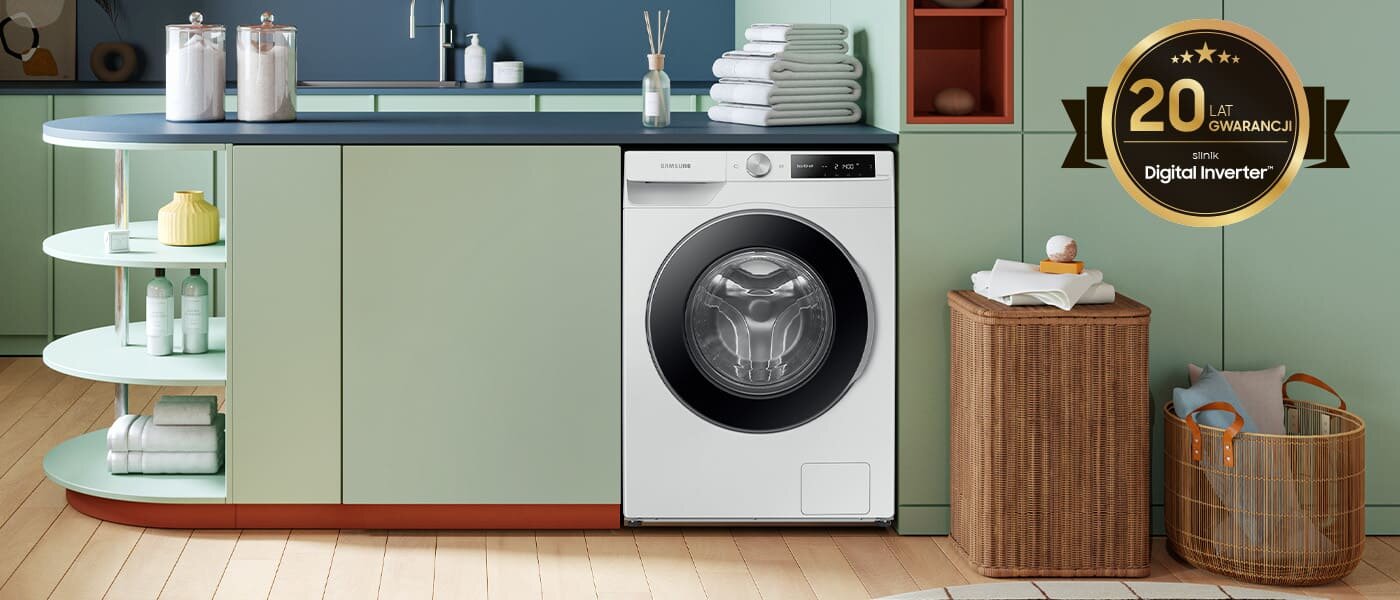 20 lat gwarancji na silnik Digital Inverter™ - pralka Samsung WW11DG6B25LE: Media Expert